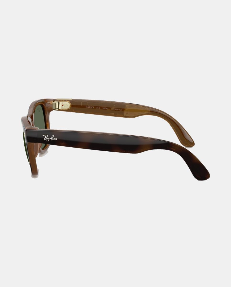 GEN 3 Gafas de sol RW4011 WAYFARER de unisex cuadrada en inyectado con lente solida - RayBan Meta - Marrón Marrón-3