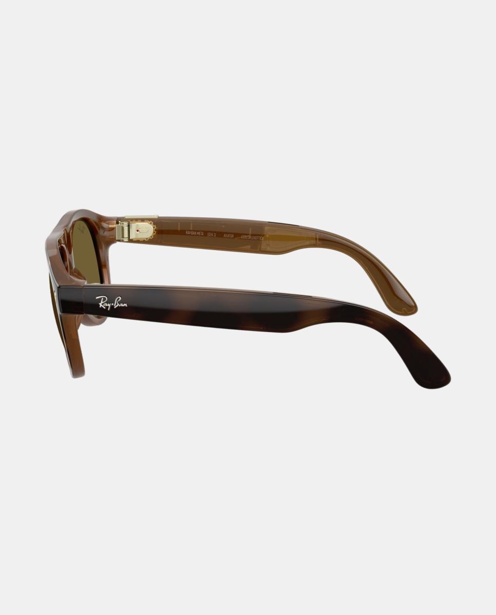 GEN 3 Gafas de sol RW4016 AVIATOR de unisex piloto en inyectado con lente solida - RayBan Meta - Marrón Marrón-3