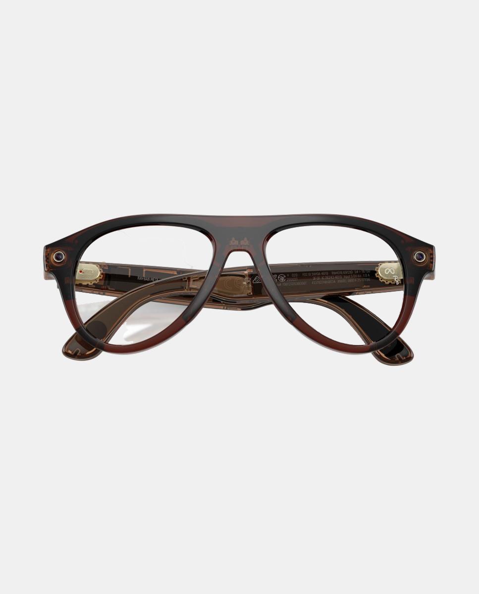 GEN 3 Gafas de sol RW4016 AVIATOR de unisex piloto en inyectado con lente fotocromatica - RayBan Meta - Marrón Marrón-5