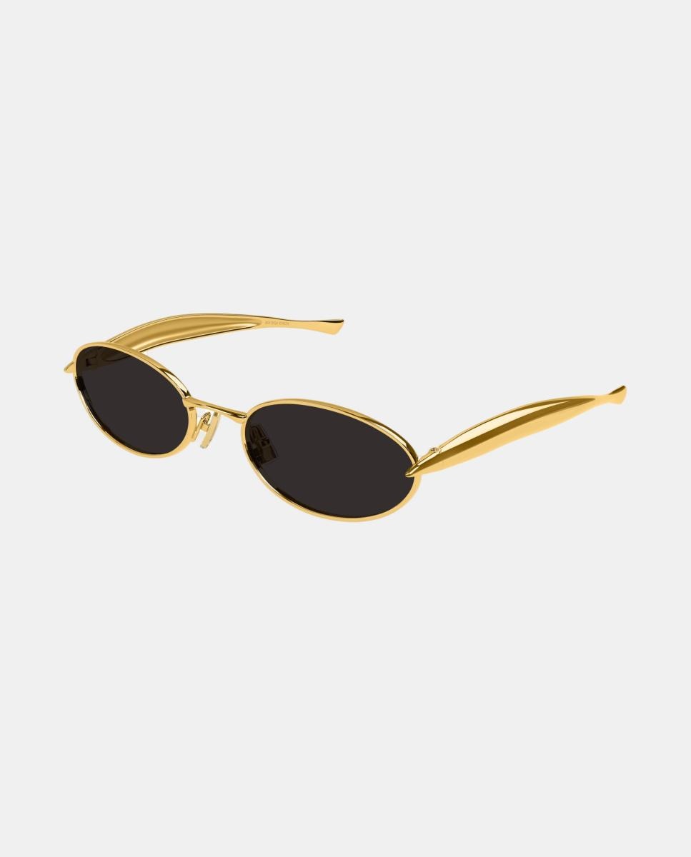 Imagen 0 de Gafa de sol unisex ovalada metalica Oro