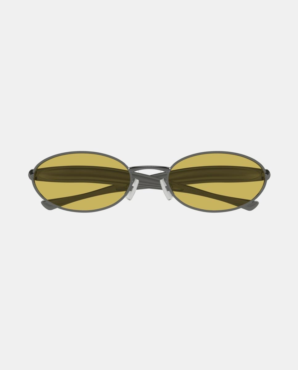 Gafa de sol unisex ovalada metalica - Bottega Veneta - Gris Gris-2