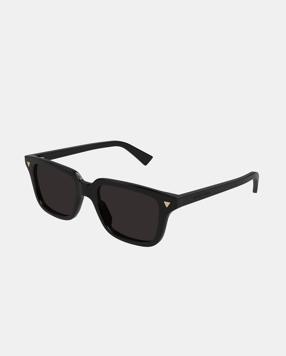 Gafa de sol unisex rectangular en acetato reciclado - Bottega Veneta - Negro Negro-1
