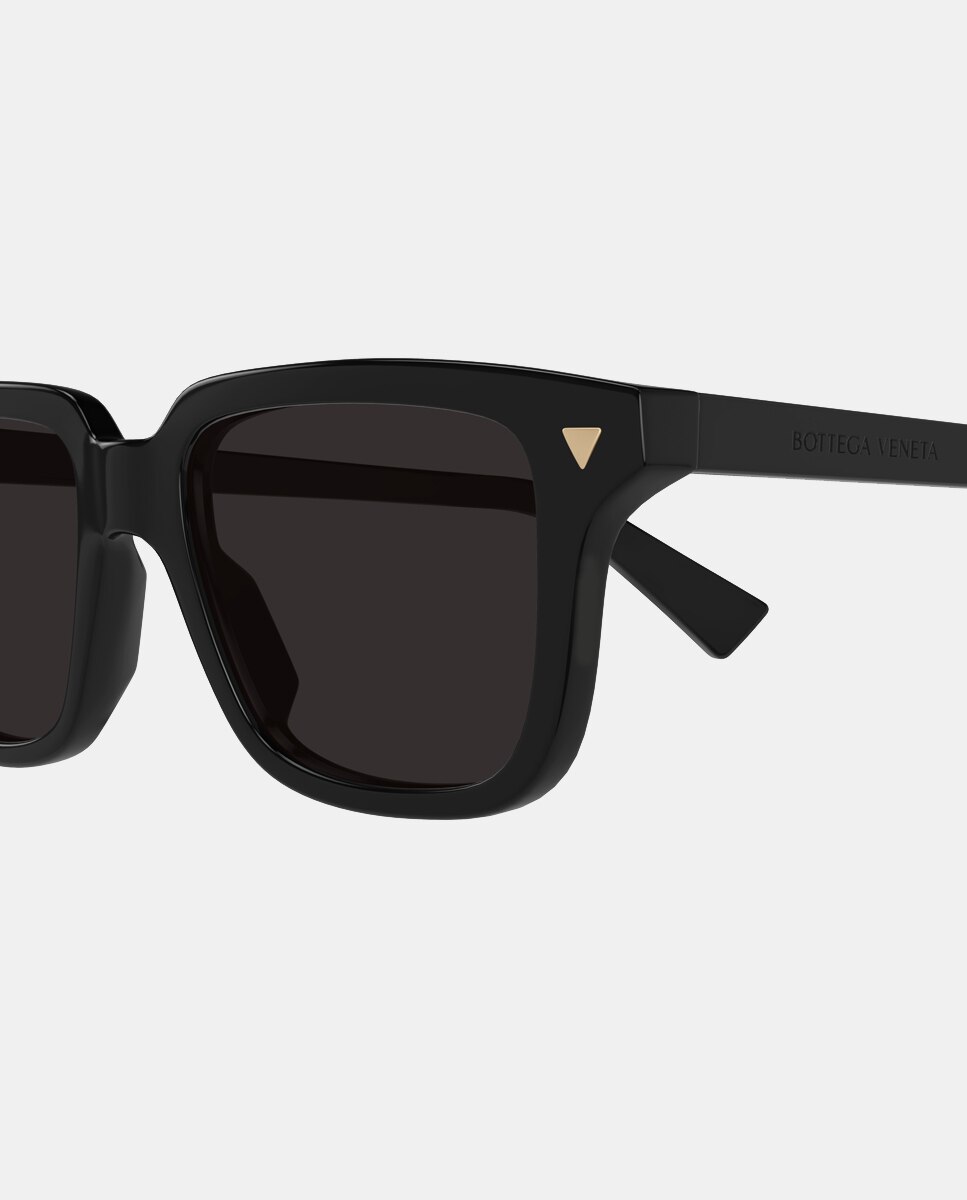 Gafa de sol unisex rectangular en acetato reciclado - Bottega Veneta - Negro Negro-3