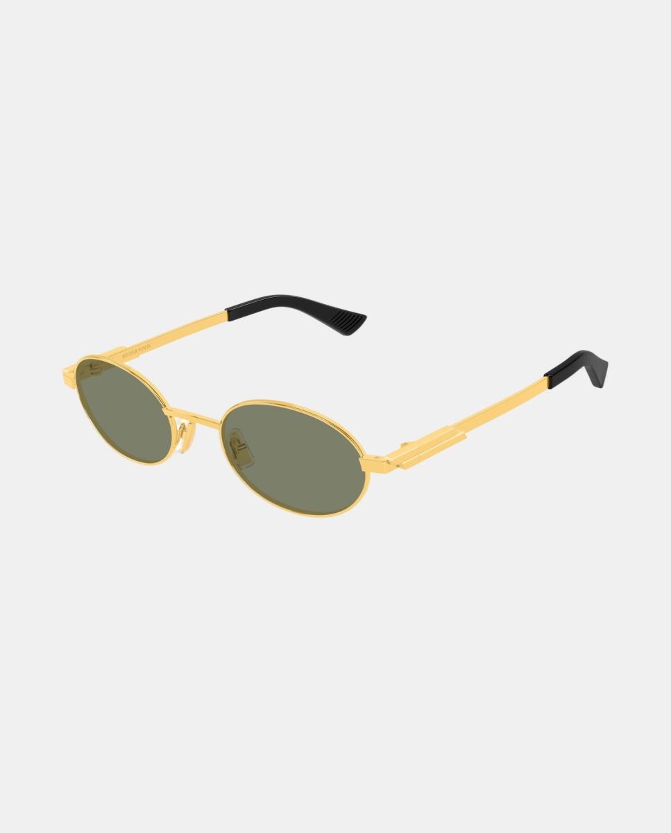 Imagen 0 de Gafa de sol unisex ovalada metalica Oro