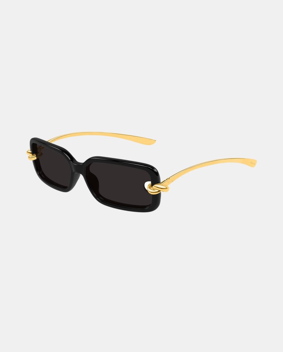 Imagen 0 de Gafa de sol de mujer rectangular en inyectado Negro
