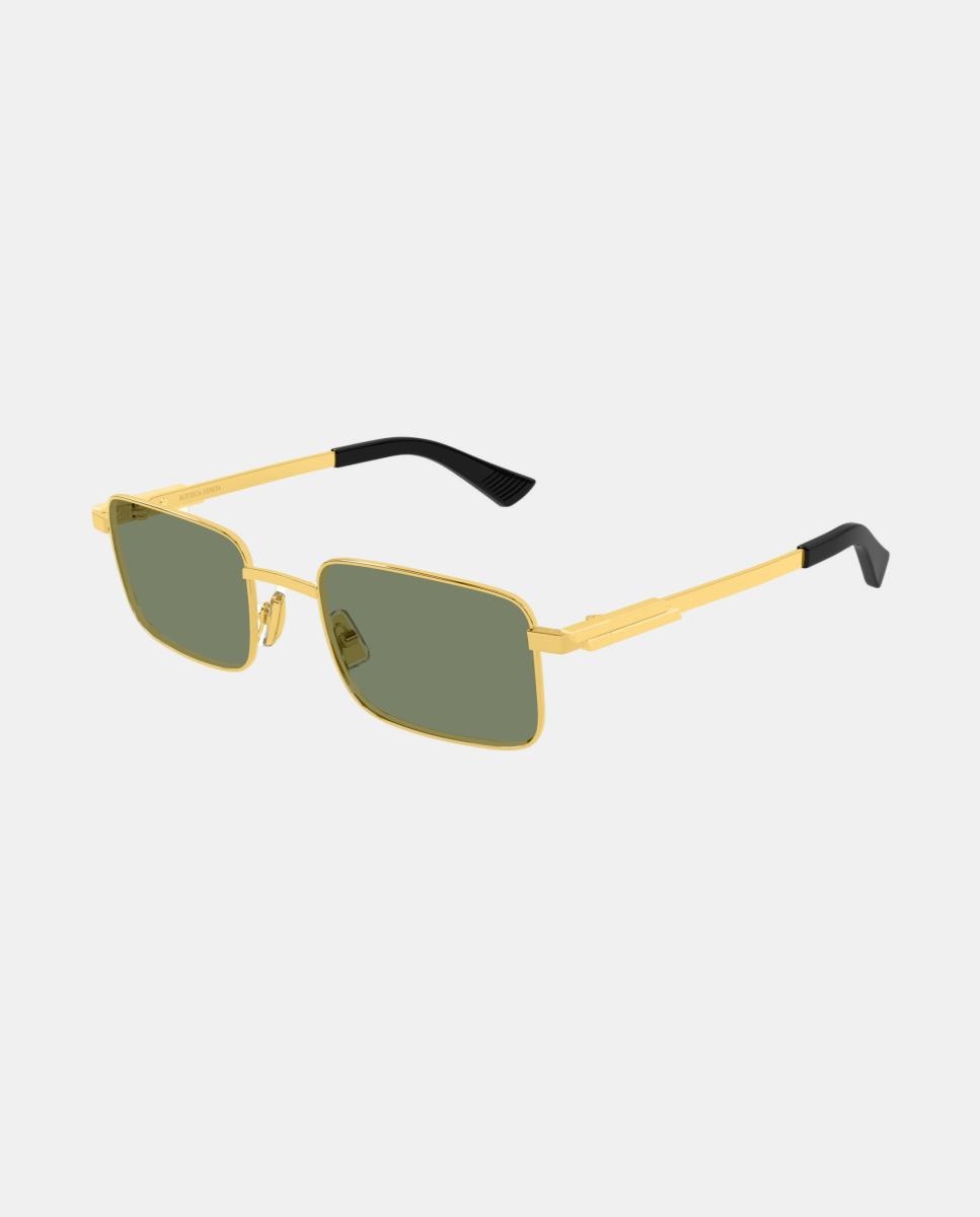 Imagen 0 de Gafa de sol unisex rectangular metalica Oro