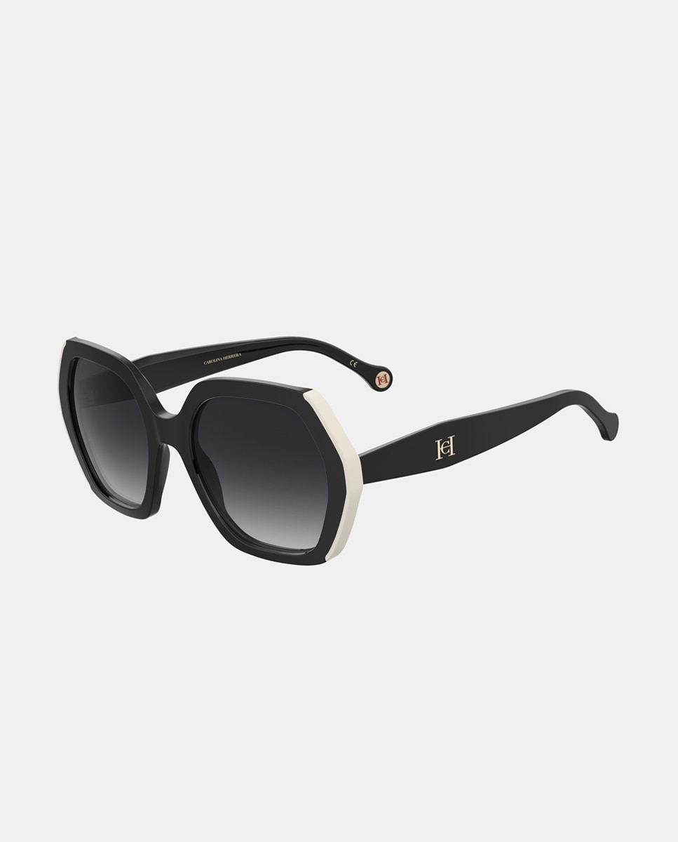 Imagen 0 de Gafas de sol de mujer ovalada de acetato en negro Negro