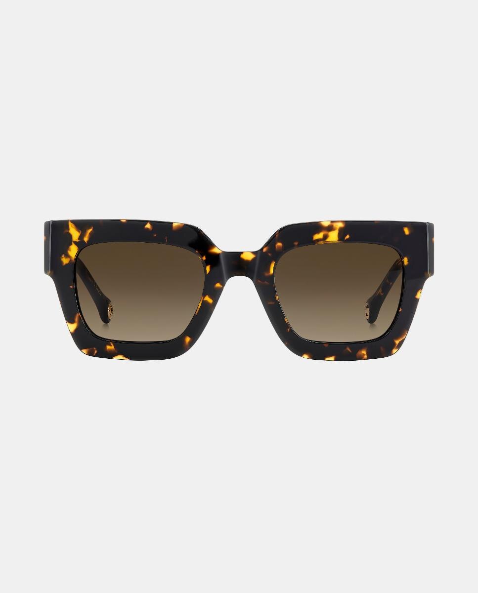 Imagen 0 de Gafas de sol de mujer cuadrada en acetato con lente degradada Marrón