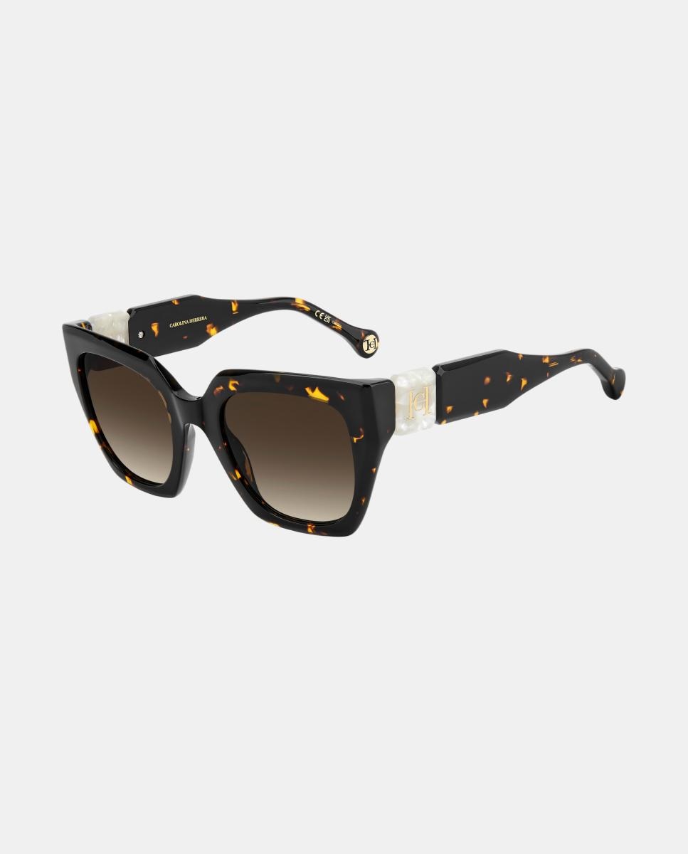 Imagen 3 de Gafas de sol HER 0414/S de mujer cuadrada en acetato con lente degradada - Carolina Herrera - Marrón Marrón