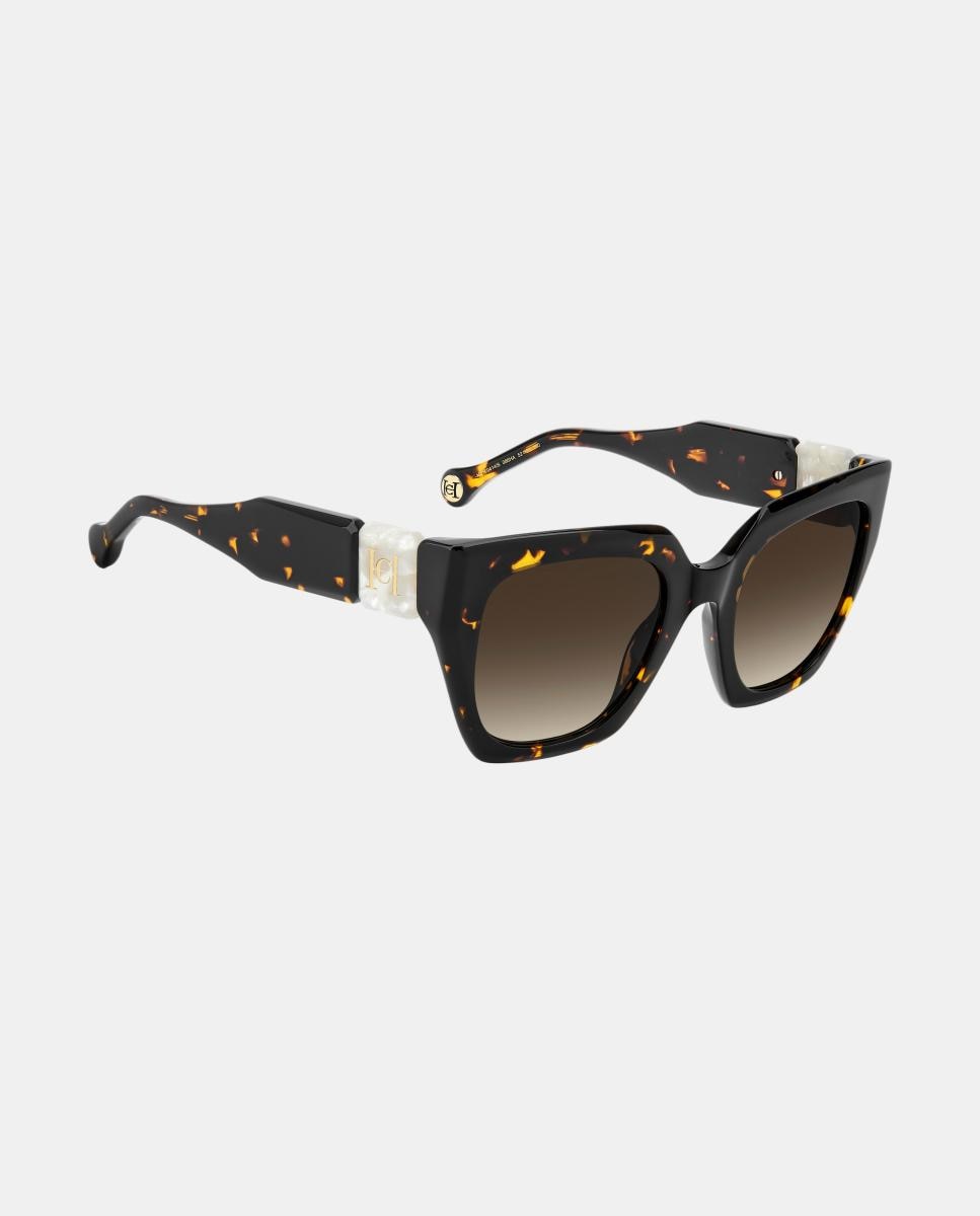 Imagen 4 de Gafas de sol HER 0414/S de mujer cuadrada en acetato con lente degradada - Carolina Herrera - Marrón Marrón