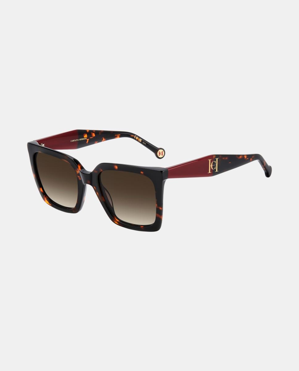 Imagen 3 de Gafas de sol HER 0416/S de mujer cuadrada en acetato con lente degradada - Carolina Herrera - Marrón Marrón