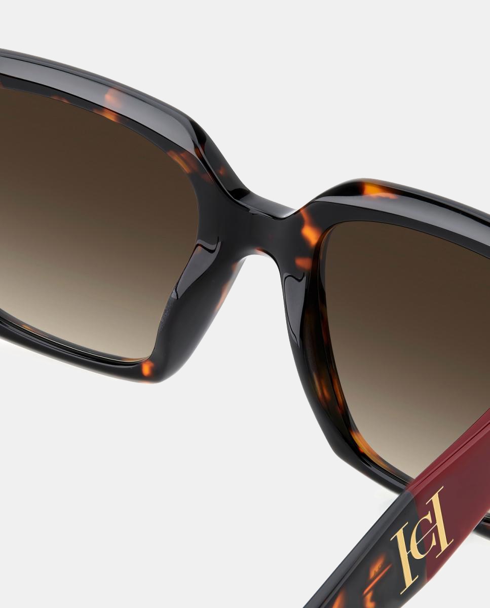 Imagen 5 de Gafas de sol HER 0416/S de mujer cuadrada en acetato con lente degradada - Carolina Herrera - Marrón Marrón