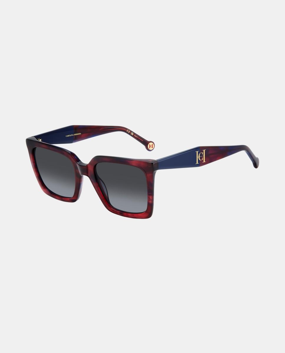 Imagen 2 de Gafas de sol HER 0416/S de mujer cuadrada en acetato con lente degradada - Carolina Herrera - Granate Granate