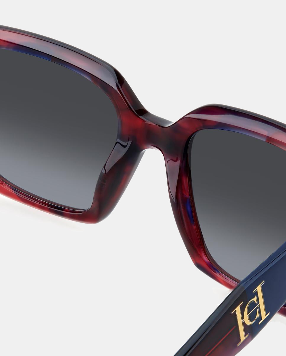 Imagen 4 de Gafas de sol HER 0416/S de mujer cuadrada en acetato con lente degradada - Carolina Herrera - Granate Granate