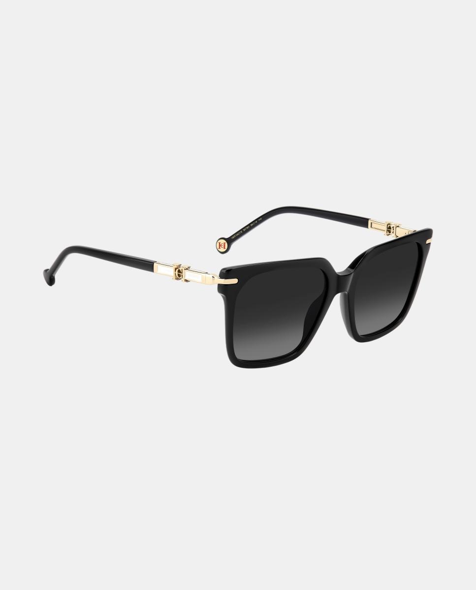 Imagen 4 de Gafas de sol HER 0421/S de mujer cuadrada en acetato con lente degradada - Carolina Herrera - Negro Negro