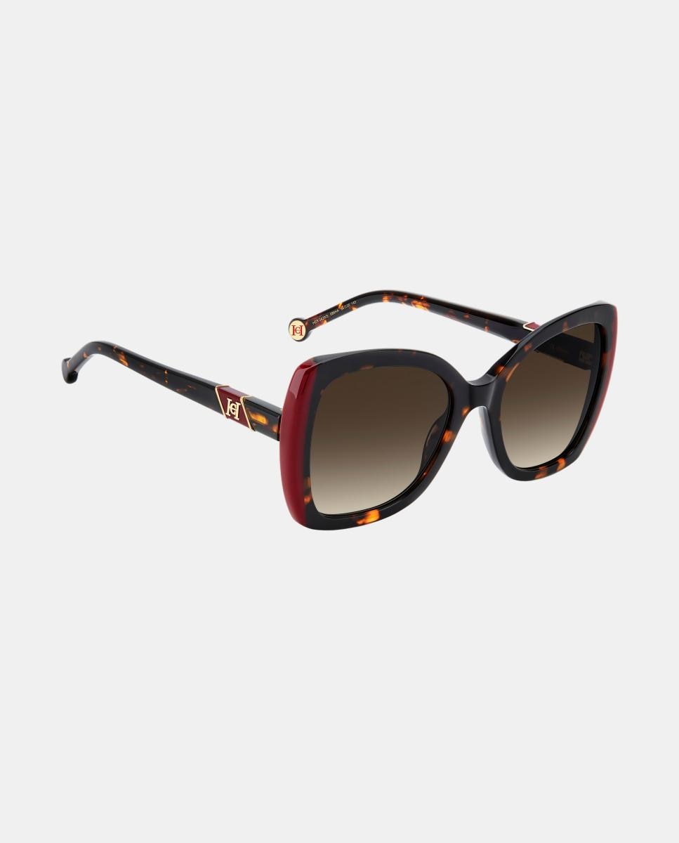 Imagen 2 de Gafas de sol HER 0429/S de mujer cuadrada en acetato con lente degradada - Carolina Herrera - Marrón Marrón