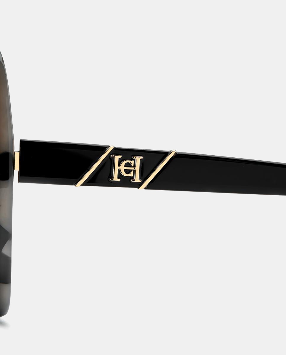 Imagen 3 de Gafas de sol HER 0429/S de mujer cuadrada en acetato con lente degradada - Carolina Herrera - Negro Negro
