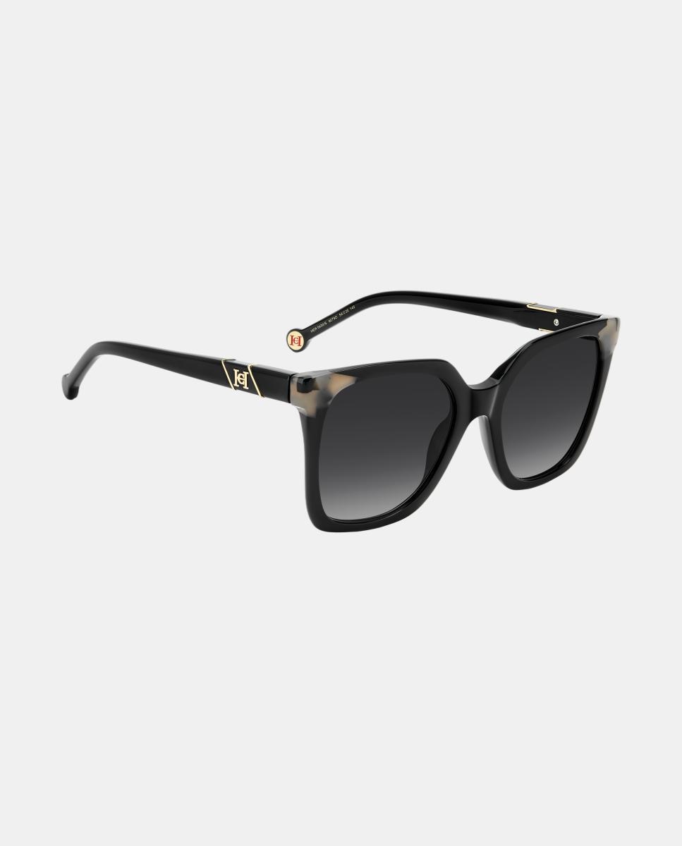 Imagen 3 de Gafas de sol HER 0430/S de mujer cuadrada en acetato con lente degradada - Carolina Herrera - Negro Negro