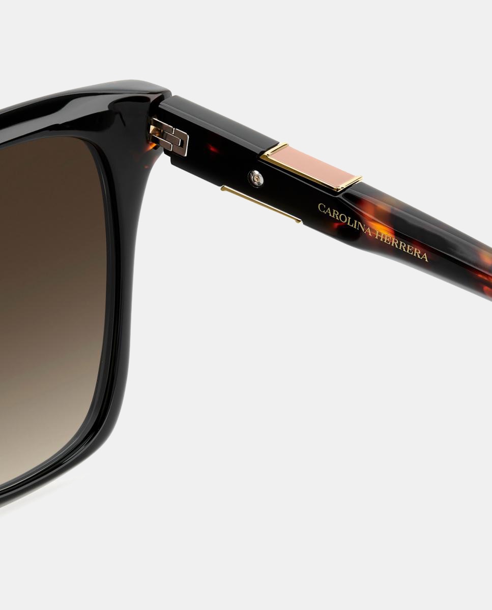 Imagen 5 de Gafas de sol HER 0430/S de mujer cuadrada en acetato con lente degradada - Carolina Herrera - Negro Negro