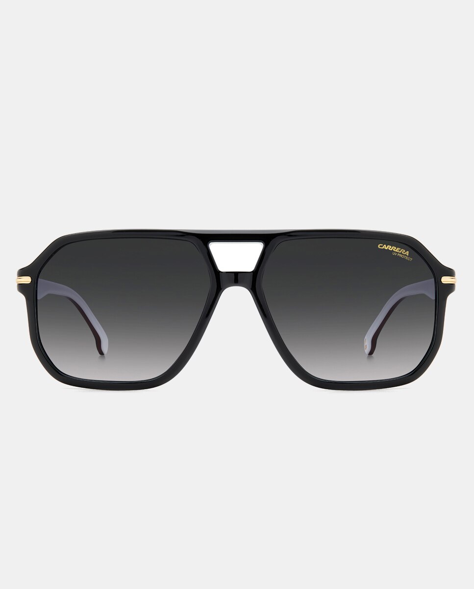 Imagen 0 de Gafas de sol de hombre aviador en negro con lentes polarizadas Negro