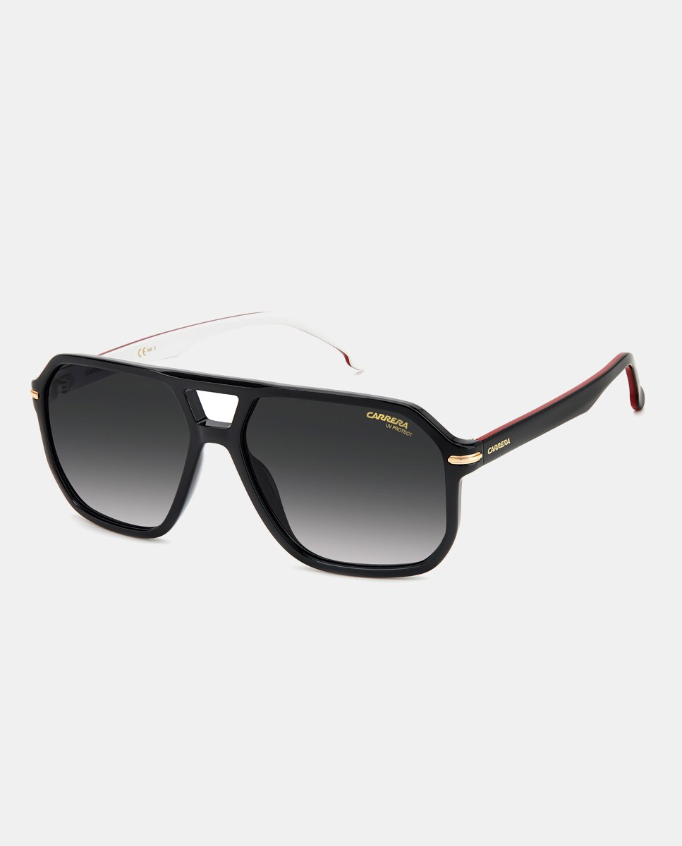 Gafas de sol de hombre aviador en con lentes polarizadas - Carrera - Negro Negro-2
