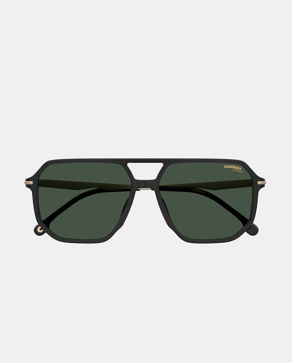 Imagen 0 de Gafa de sol rectangular acetato Negro