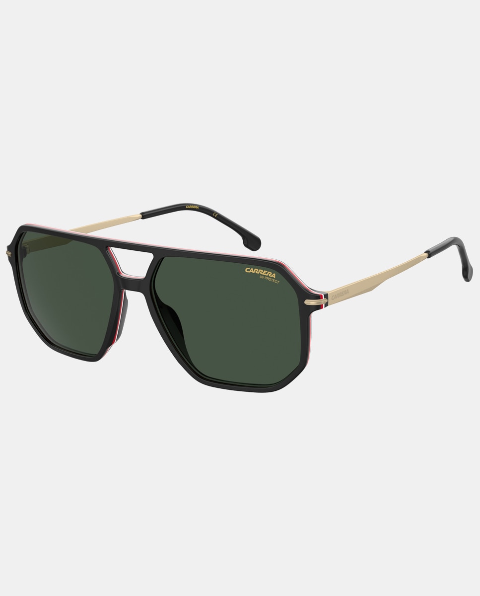 Gafa de sol rectangular acetato - Carrera - Negro Negro-2
