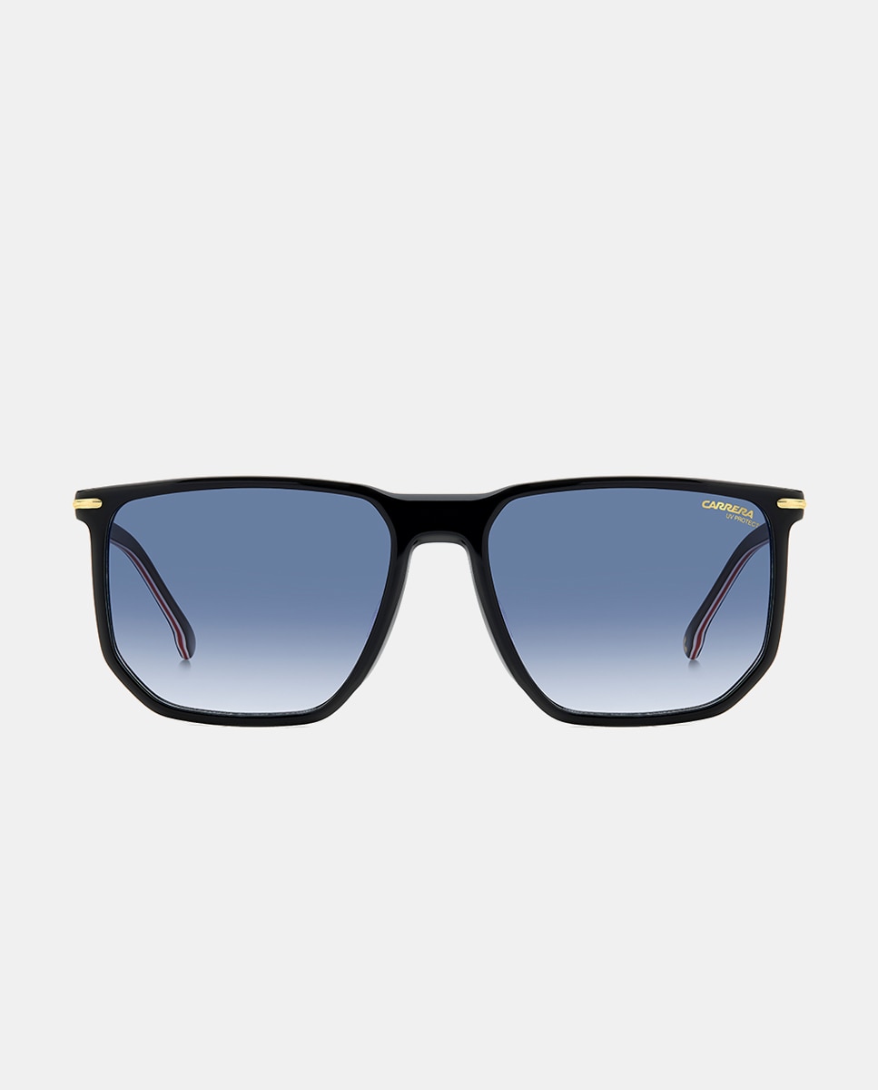 Imagen 0 de Gafa de sol rectangular acetato Negro