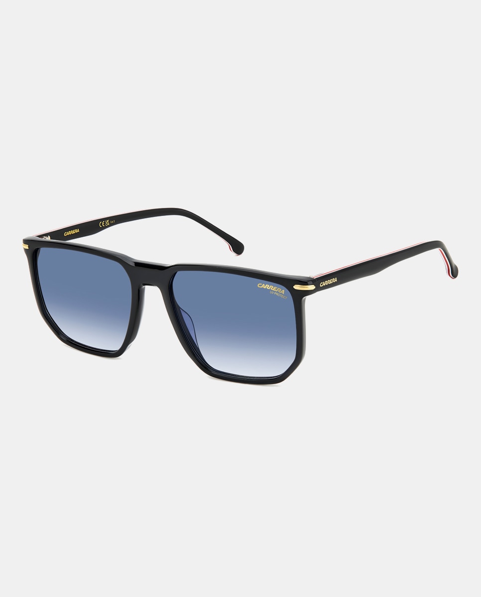 Gafa de sol rectangular acetato - Carrera - Negro Negro-2