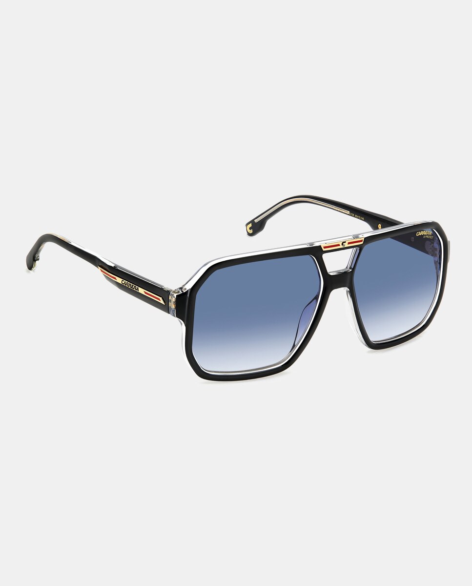 Gafa de sol rectangular poliamida - Carrera - Negro Negro-3