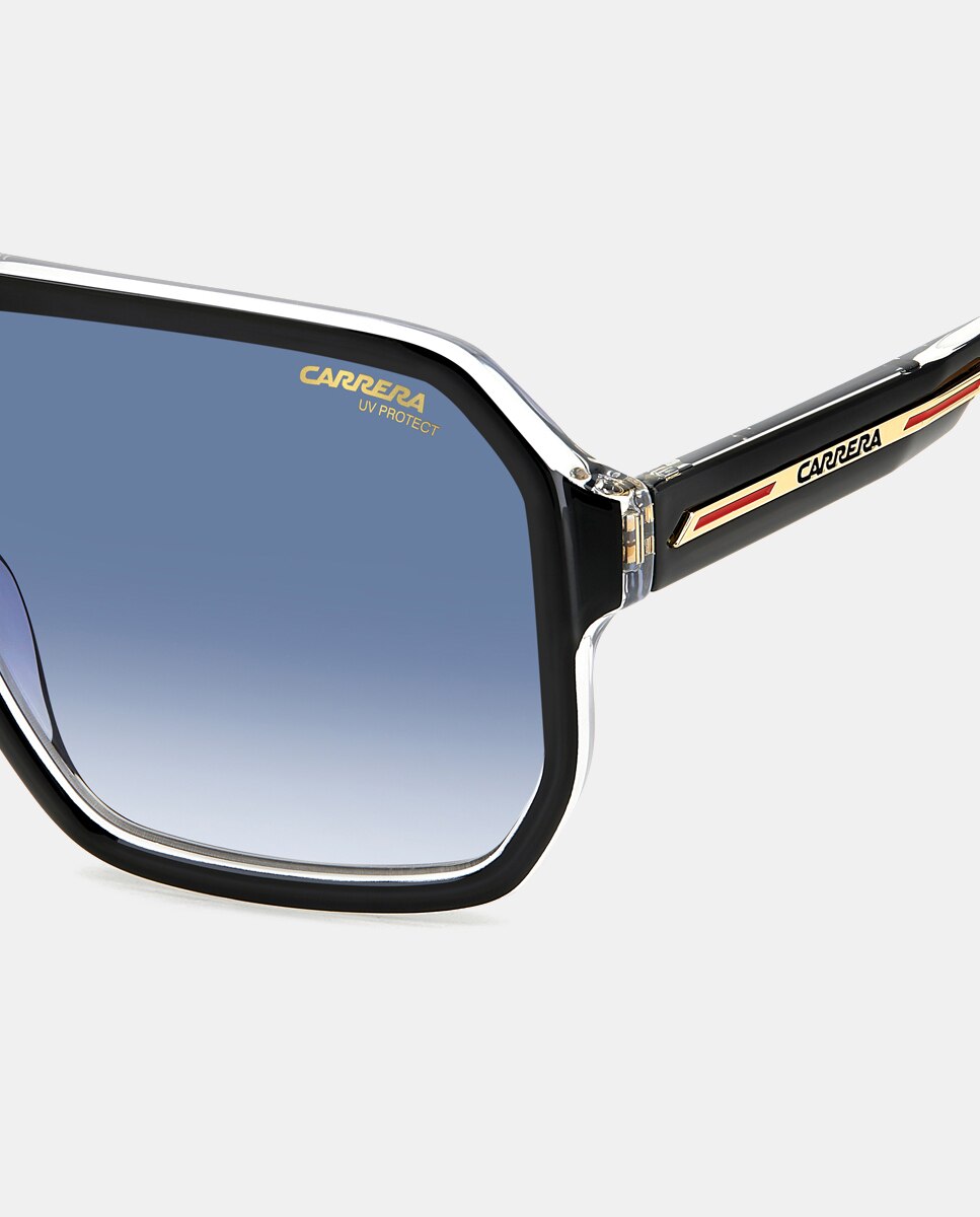 Gafa de sol rectangular poliamida - Carrera - Negro Negro-4