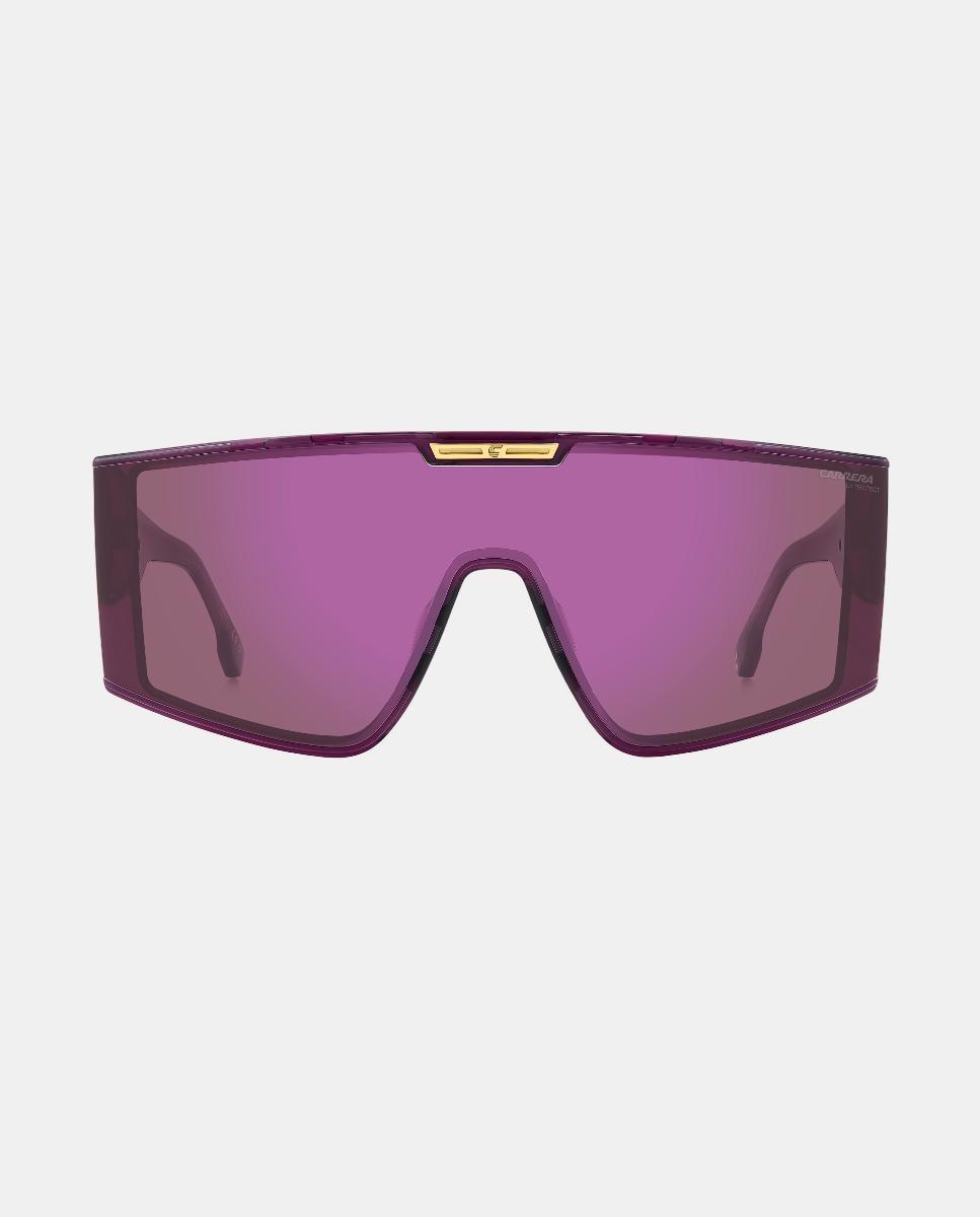 Imagen 0 de Gafas de sol de mujer pantalla en poliamida con lente espejada Morado