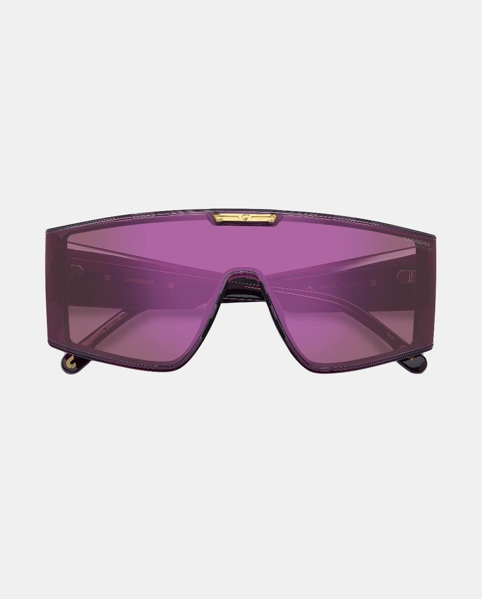 Gafas de sol de mujer pantalla en poliamida con lente espejada - Carrera - Morado Morado-4