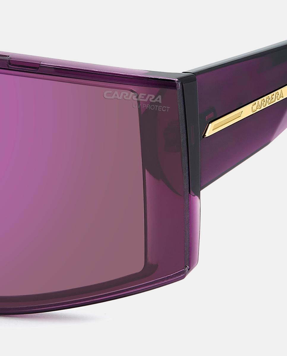 Gafas de sol de mujer pantalla en poliamida con lente espejada - Carrera - Morado Morado-6