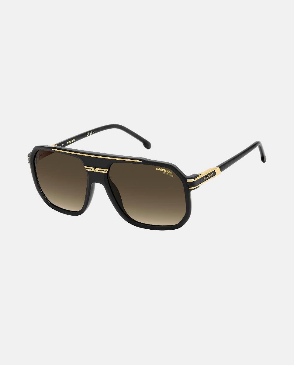 Gafas de sol de hombre rectangular en poliamida con lente degradada - Carrera - Negro Negro-2