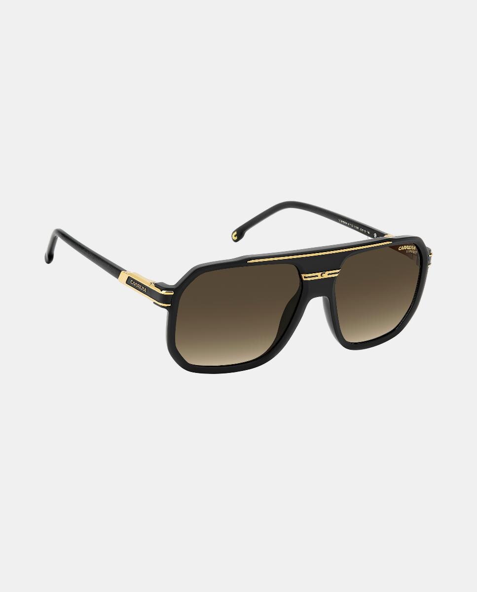 Gafas de sol de hombre rectangular en poliamida con lente degradada - Carrera - Negro Negro-3