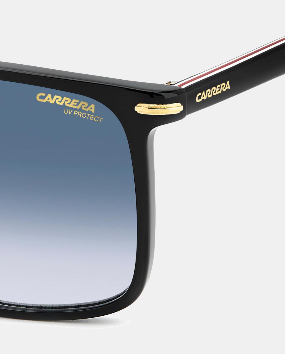 Imagen 5 de Gafas de sol de hombre rectangular en acetato con lente degradada - Carrera - Negro Negro