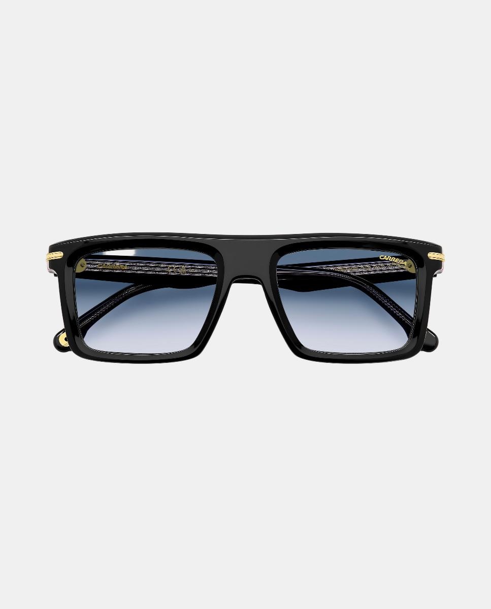 Imagen 4 de Gafas de sol de hombre rectangular en acetato con lente degradada - Carrera - Negro Negro