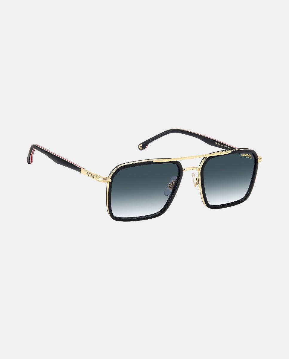 Gafas de sol de hombre rectangular metalica con lente degradada - Carrera - Negro Negro-7