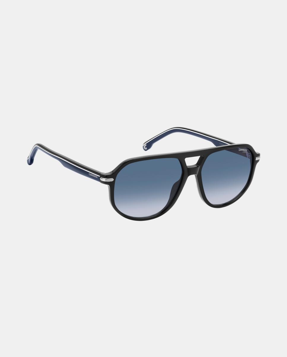 Gafa de sol de hombre rectangular en acetato con lente degradada - Carrera - Negro Negro-3