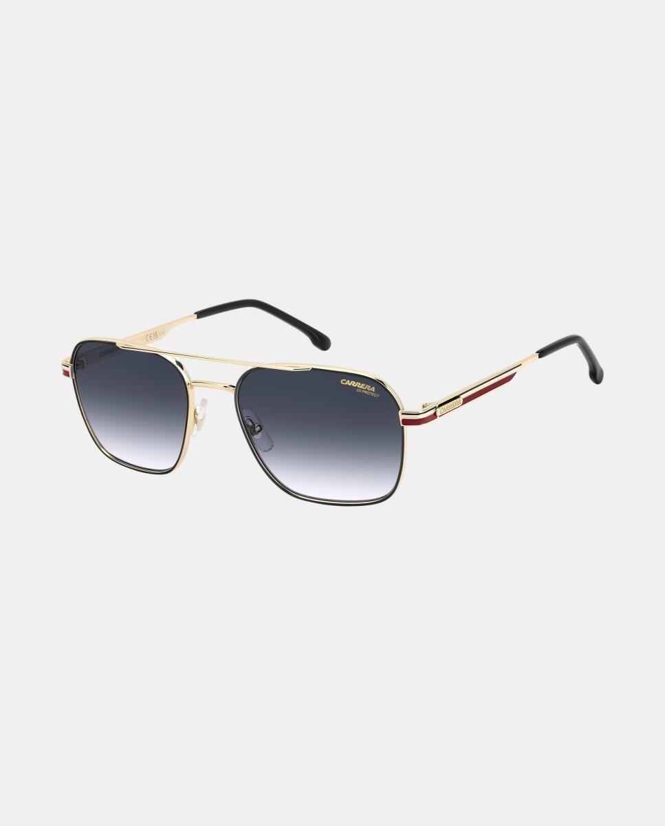 Gafa de sol de hombre rectangular en metal con lente degradada - Carrera - Oro Oro-2