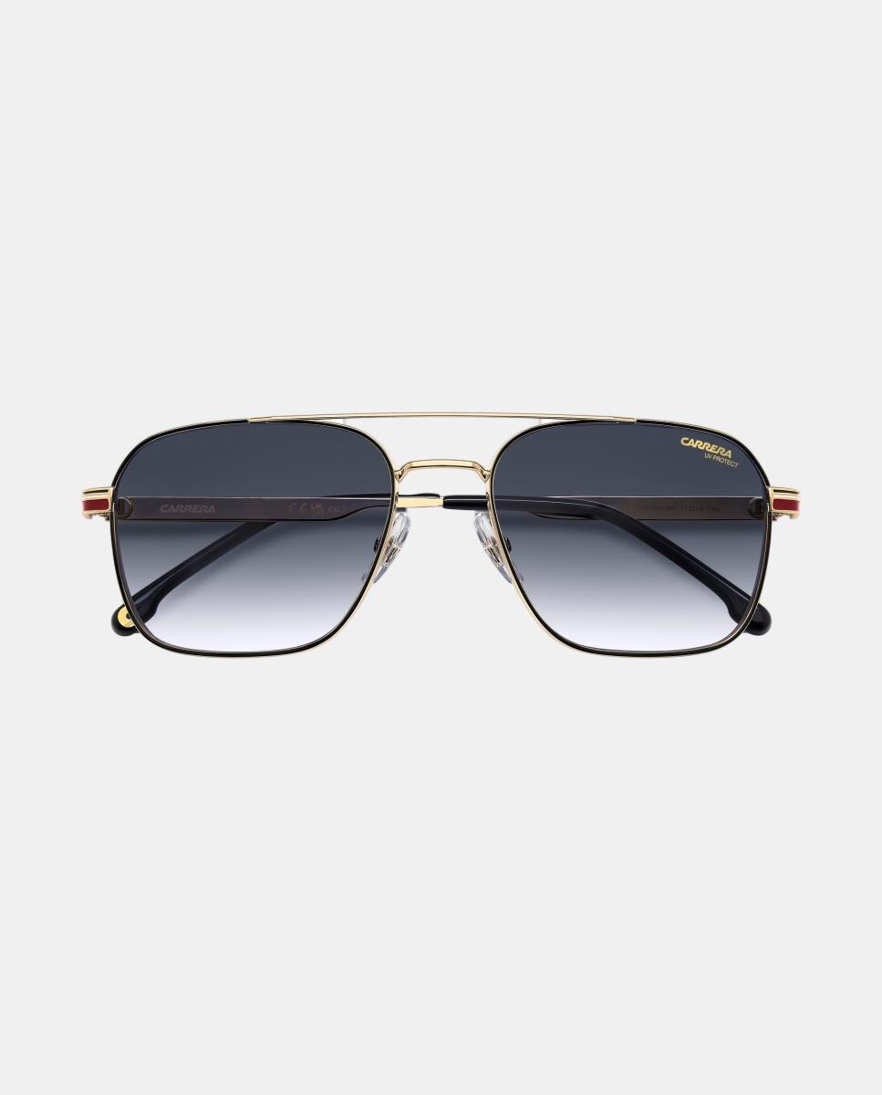 Gafa de sol de hombre rectangular en metal con lente degradada - Carrera - Oro Oro-4