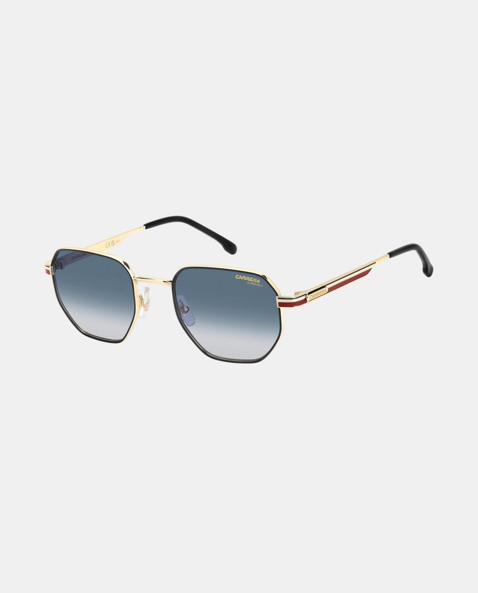 Gafa de sol de hombre ovalada en metal con lente degradada - Carrera - Oro Oro-2