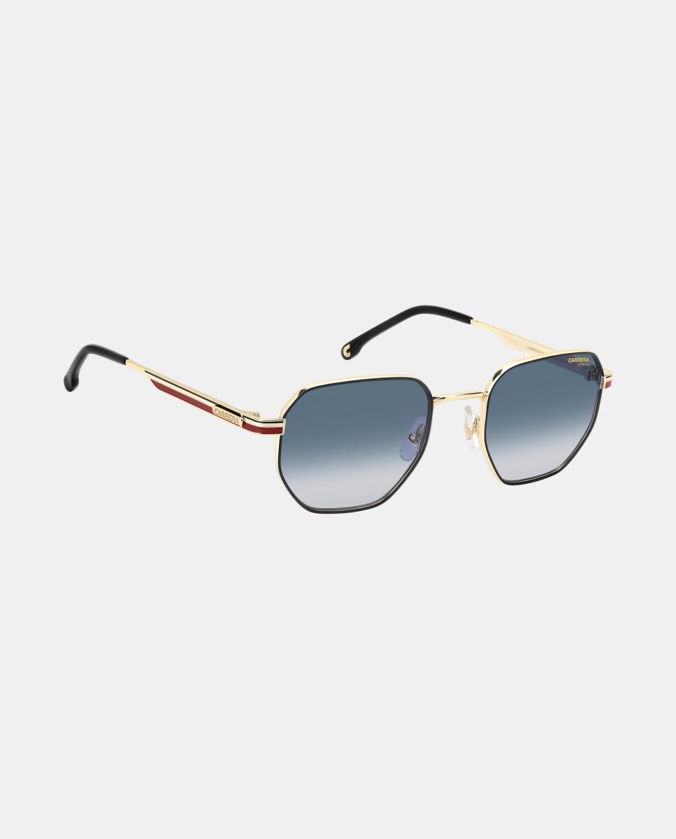 Gafa de sol de hombre ovalada en metal con lente degradada - Carrera - Oro Oro-3