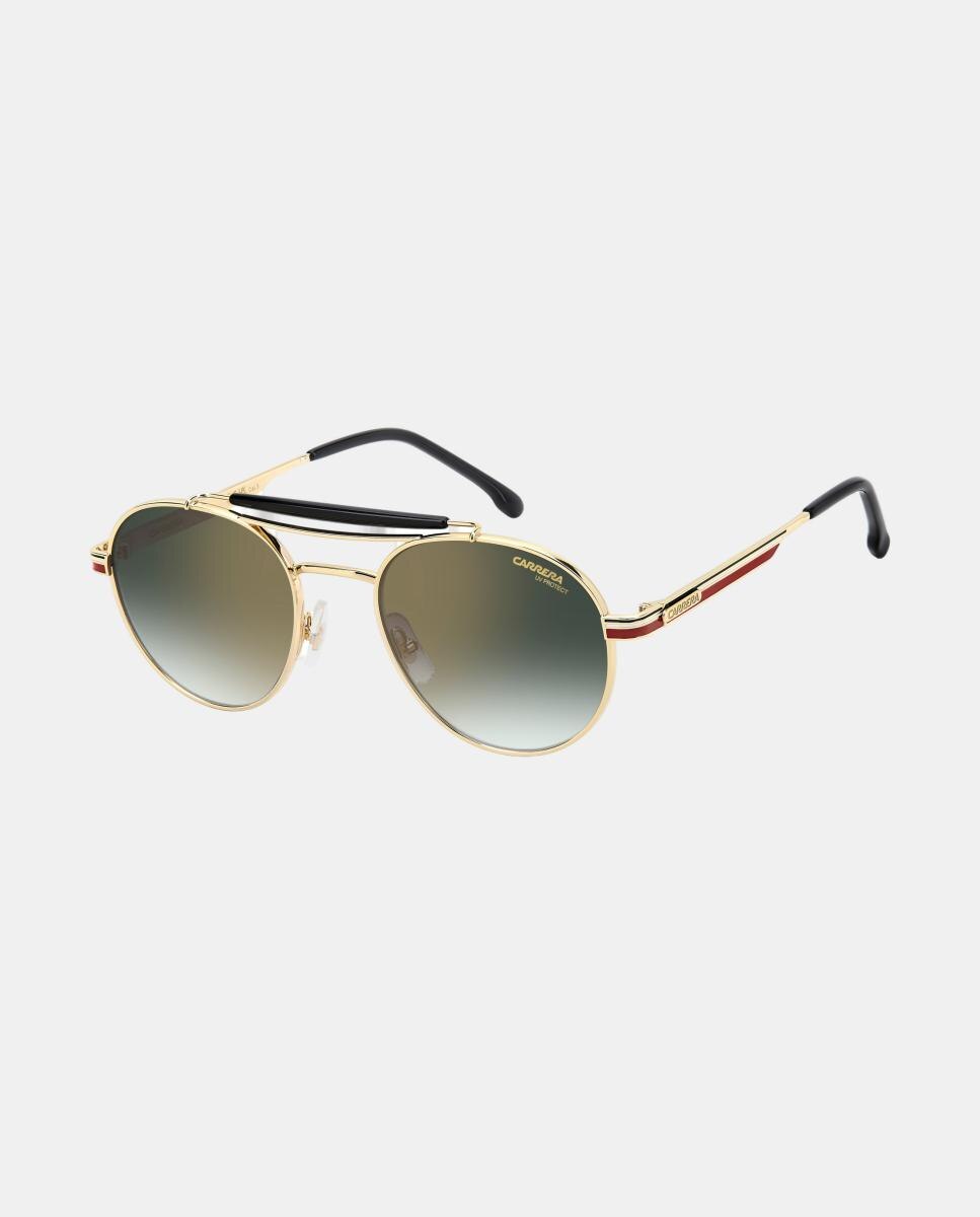 Gafa de sol de hombre ovalada en metal con lente degradada - Carrera - Oro Oro-2