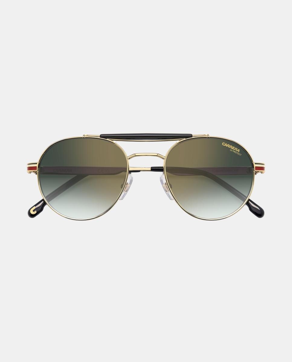 Gafa de sol de hombre ovalada en metal con lente degradada - Carrera - Oro Oro-4