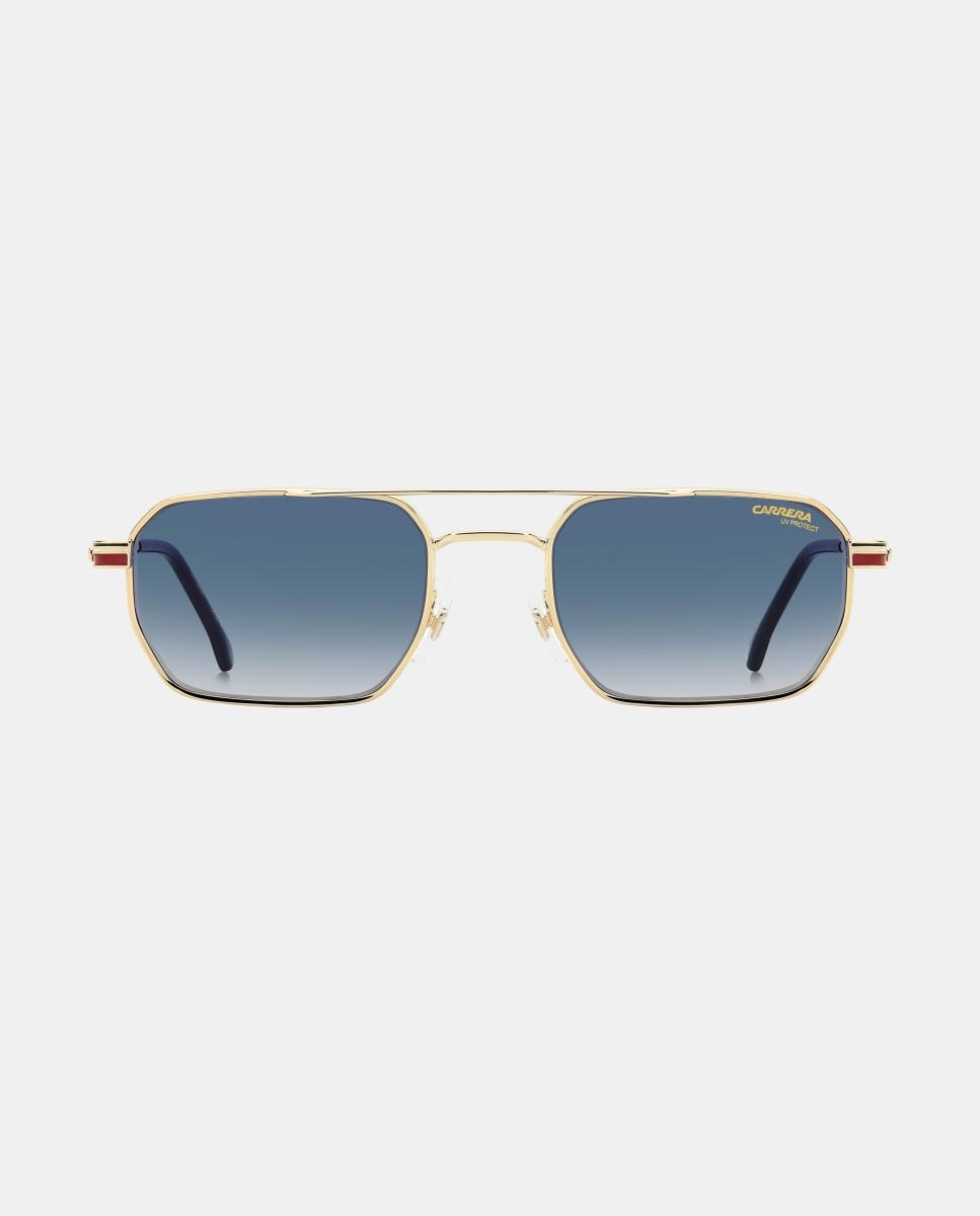 Imagen 1 de Gafas de sol CARRERA 389/S de hombre rectangular en metal con lente degradada Oro