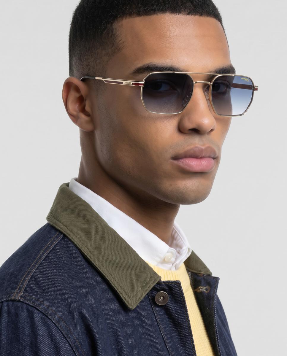 Imagen 7 de Gafas de sol CARRERA 389/S de hombre rectangular en metal con lente degradada - Oro Oro