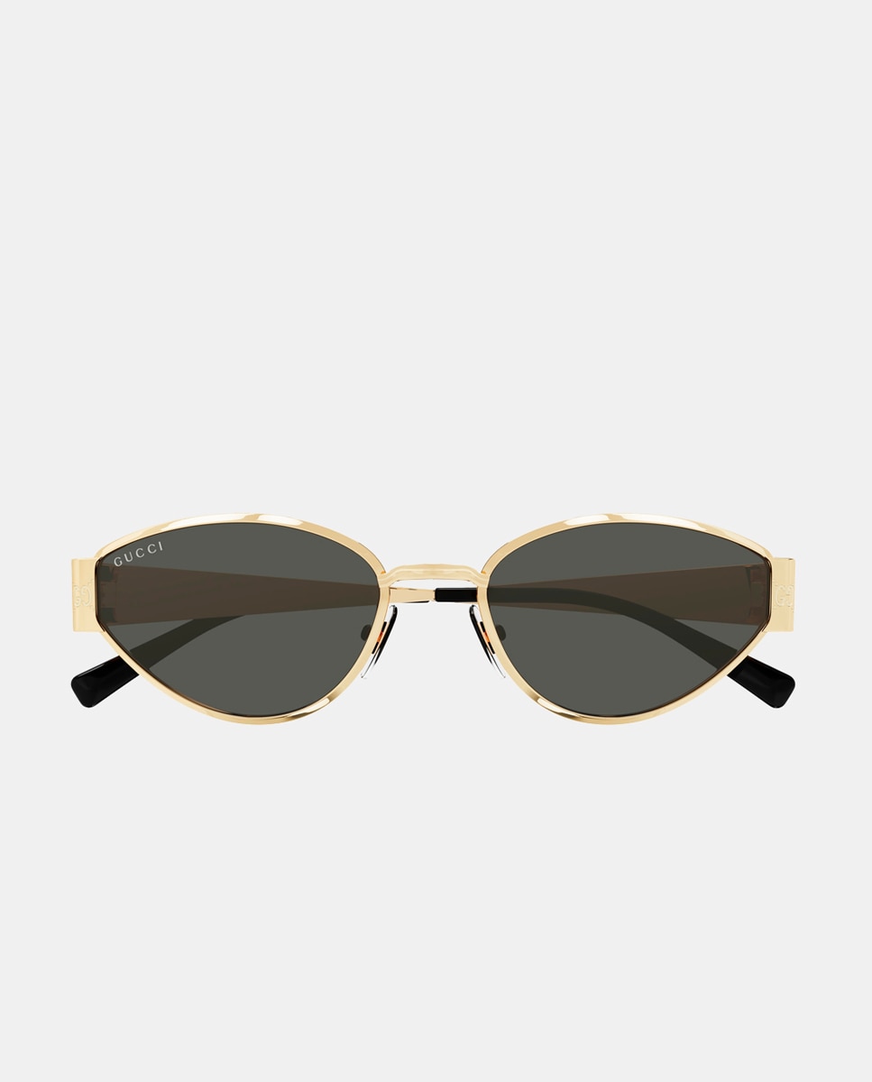 Gafa de sol de mujer geometrica metalica - Gucci - Oro Oro-2