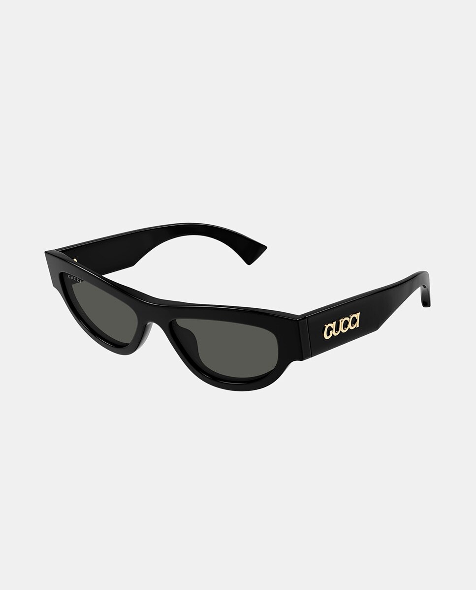 Gafa de sol de mujer ojo de gato en acetato - Gucci - Negro Negro-1